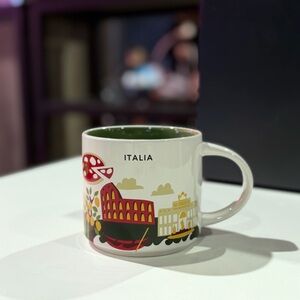 Starbucks ITALIA v2 You Are Here 14oz mug. Brand new in box with SKU